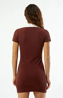 Daisy Street 1992 Ribbed Polo Mini Dress