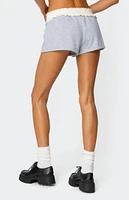 Edikted Isolde Scrunch Waist Sweat Shorts