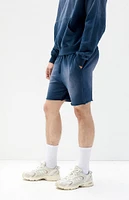 PacSun Navy Acid Wash Sweat Shorts