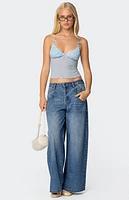 Edikted Berkley Sheer Mesh Lacey Top