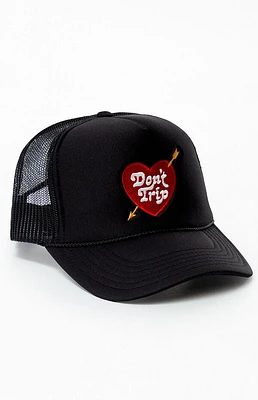 Free & Easy Heart & Arrow Don't Trip Trucker Hat