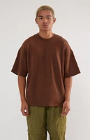 PacSun Dark Brown Dive Fleece T-Shirt
