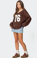 Edikted 76 Oversized V Neck Sweater