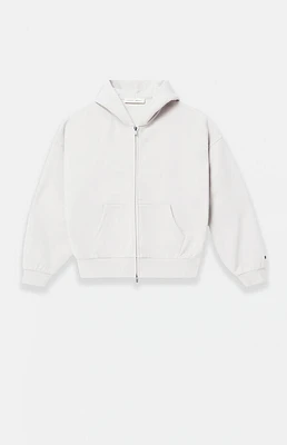 Fear of God Essentials Women's Cloud White Classic Zip Up Hoodie