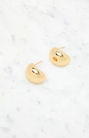 LA Hearts 14K Gold Plated Teardrop Earrings