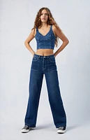 PacSun Dark Indigo Cali Boyfriend Jeans