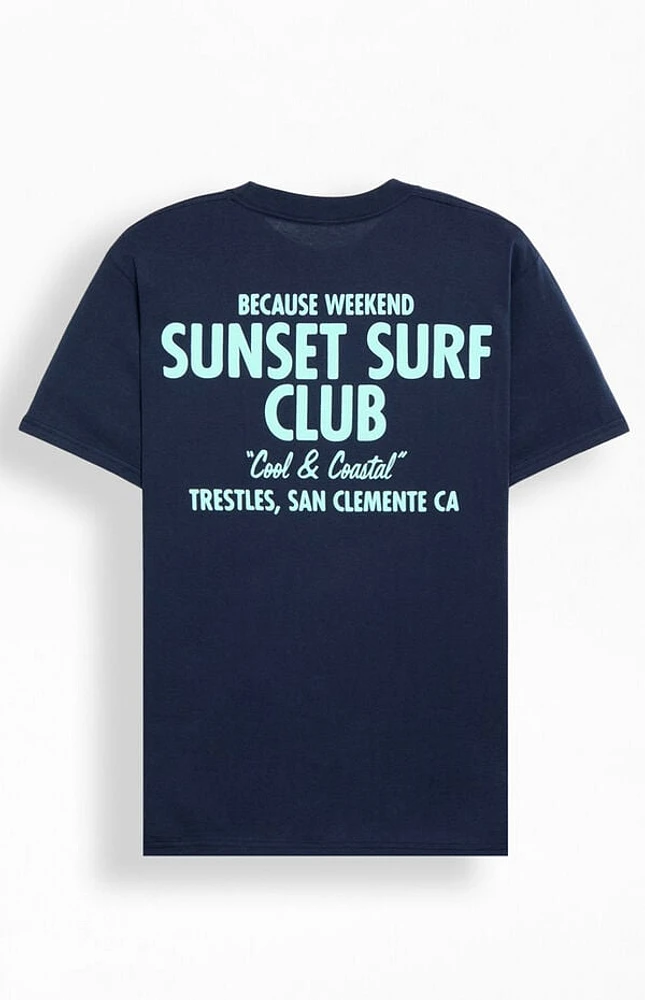 Because Weekend Sunset Surf Club T-Shirt
