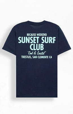 Because Weekend Sunset Surf Club T-Shirt