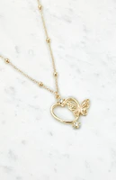 Heart Butterfly Necklace