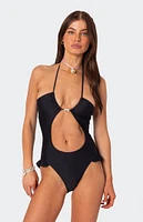 Edikted Nea Cut Out One Piece Swimsuit