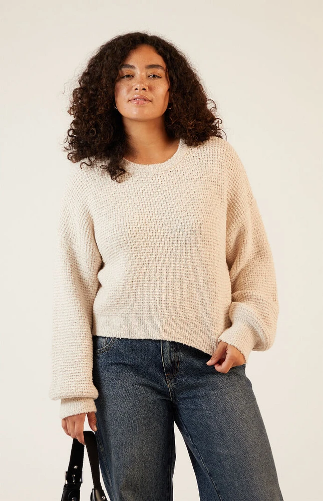 LA Hearts Snug Waffle Knit Sweater