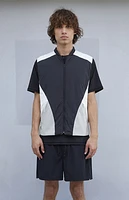 A.R.C. Black Nylon Color Block Vest