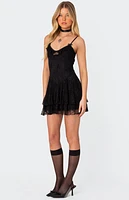 Edikted Lyla Lace Corset Mini Dress