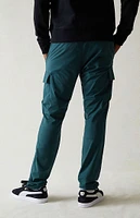 Stretch Dark Green Slim Cargo Pants