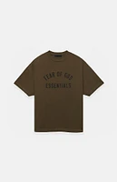 Fear of God Essentials Kids Olive Crew Neck T-Shirt