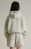 Fear of God Essentials Kids Heather Stone Fleece Hoodie