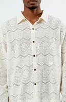 PacSun Lace Long Sleeve Shirt