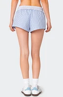 Edikted Riva Striped Contrast Shorts