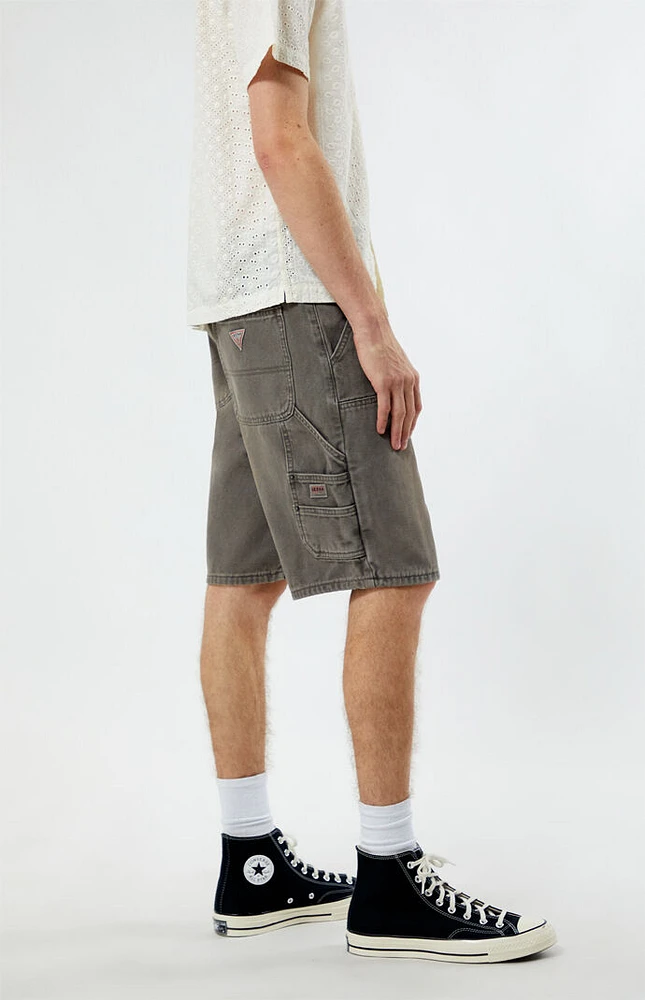 Stained Green Carpenter Shorts