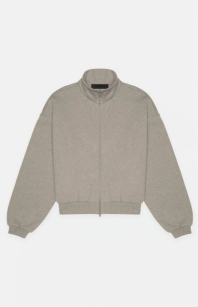 Fear of God Essentials Women's Heather Grey Zip Up Jacket