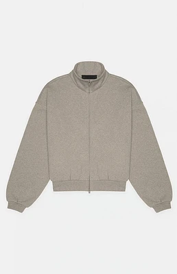 Fear of God Essentials Women's Heather Grey Zip Up Jacket