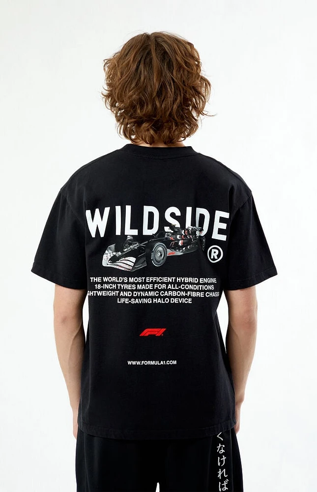 Formula 1 x Wildside Yohji Yamamoto PacSun Black Legacy T-Shirt