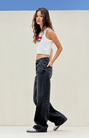 PacSun Black High Waisted Girlfriend Jeans