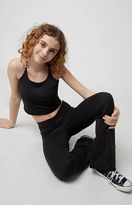 PAC 1980 Kids WHISPER Active Crossover Flare Yoga Pants