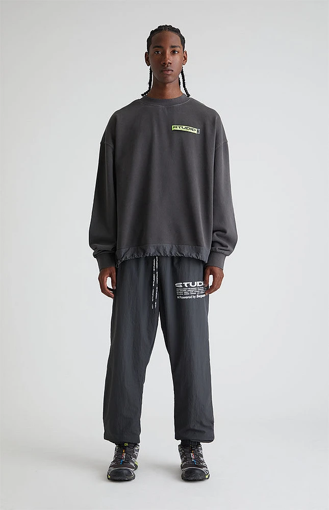 Studio by Supervsn Black Sand High Frequency Crew Neck Sweatshirt