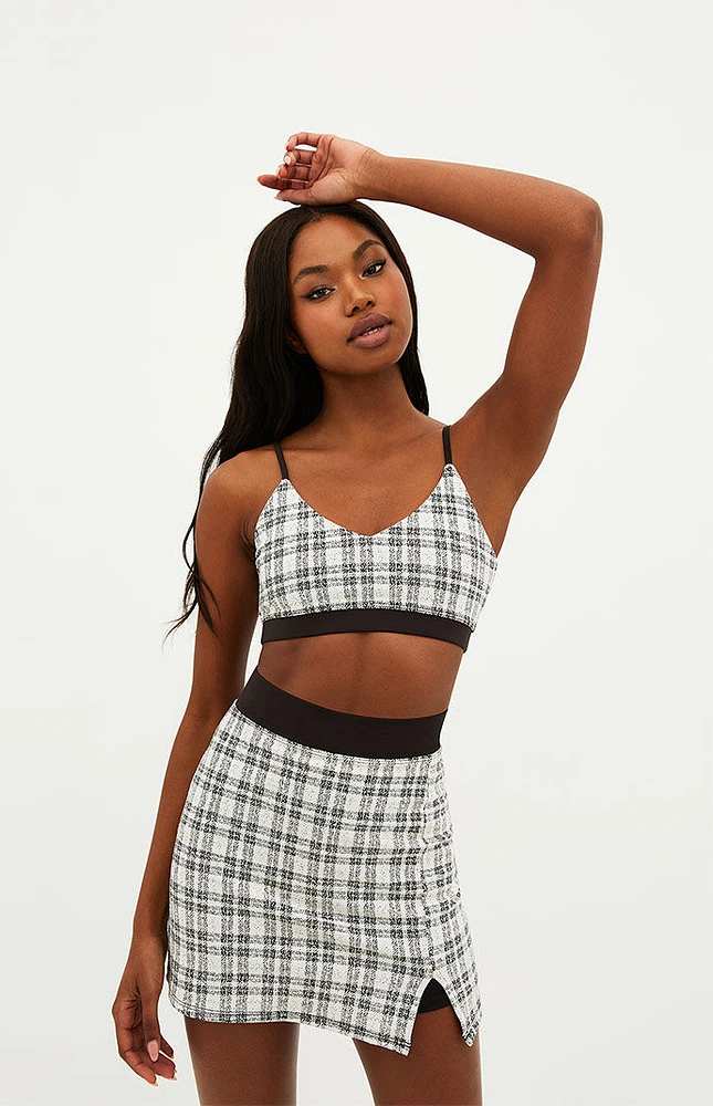 Beach Riot Active Plaid Georgia Top