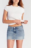 Pacsun Light Indigo Low Rise Denim Mini Skirt