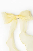 Big Chiffon Bow Barrette