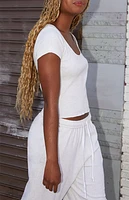 John Galt Gray Mckenna Short Sleeve Top