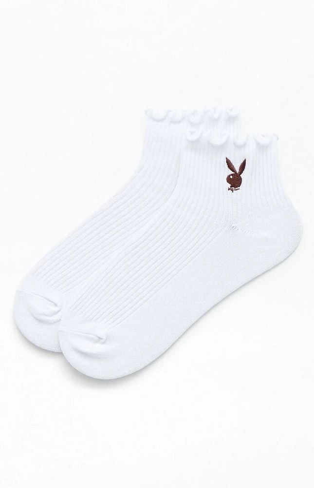 Playboy By PacSun Bunny Ruffle Socks