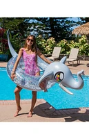 PoolCandy Inflatable 48" Jumbo Glitter Elephant Pool Tube