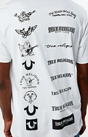 True Religion Multi Logo T-Shirt