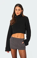 Edikted Oversized Turtle Neck Cropped Sweater