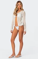 Edikted Cayla Sheer Knit Cardigan