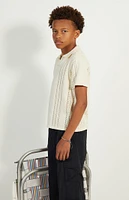 PacSun Kids Open Knit Polo Shirt