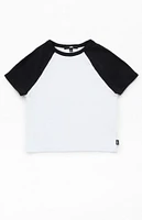 Vans Kids White & Black Clare Raglan T-Shirt