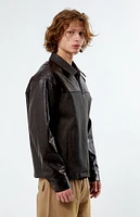 PacSun Faux Leather Textured Jacket