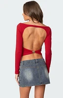 Edikted Valentine Open Back Top