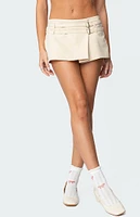 Edikted Double Belt Wrapped Mini Skort