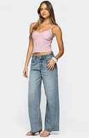 Edikted Aryah Ruffled Tank Top