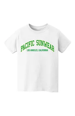 Kids Pacific Sunwear Green LA Block T-Shirt