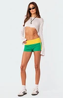 Edikted Brasil Fold Over Shorts