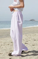 John Galt Red & White Striped Anastasia Lounge Pants