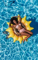 Pool Candy Giant Inflatable Sunflower Island Pool Float