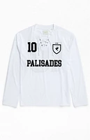 Pacsun White Palisades Long Sleeve Hockey Jersey