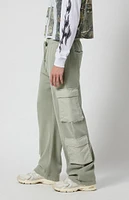 PacSun Gray Baggy Cargo Sweatpants